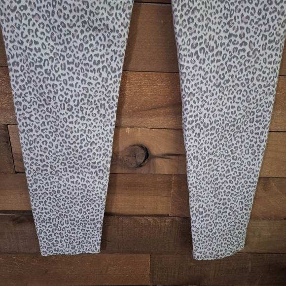 Democracy "AB"solutuon Jeggings Leopard Priny SZ 8 Gray & Pink - Picture 6 of 8